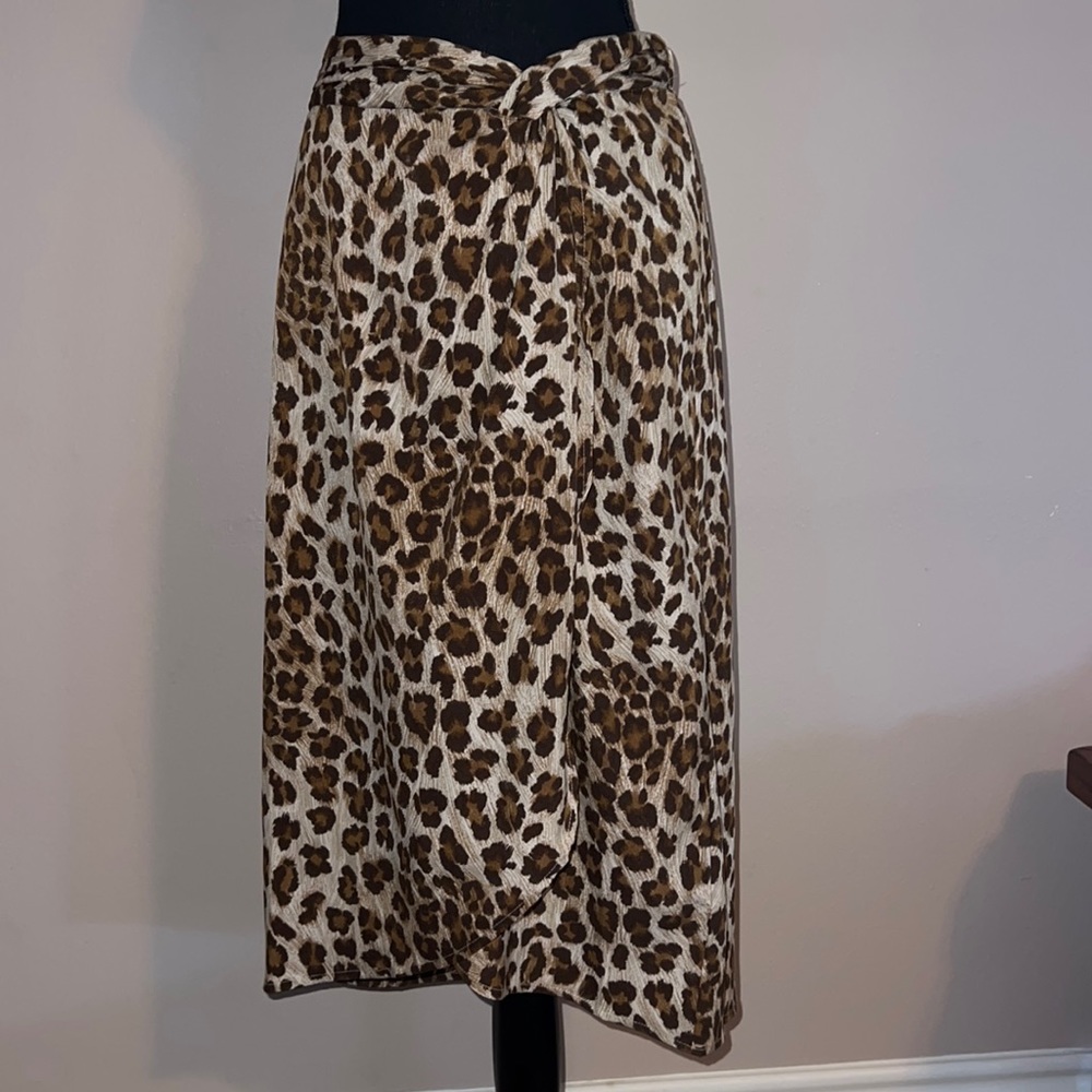 Cheetah midi skirt - size large